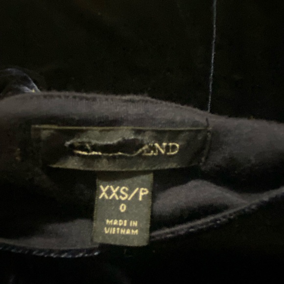 EUC Black Velvet Dress, Size XXS, Land’s End - Picture 4 of 4